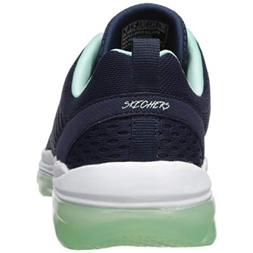 스케쳐스 Skechers Womens Skech-AIR Deluxe-NIGHTTIDE Sneaker, Navy Aqua, 7 M US