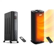 Dreo Radiator Heater, 2021 Upgrade 1500W Electric Portable Space Oil Filled Heater & Space Heaters for Indoor Use, Quiet&Fast Portable Heater with Tip-Over and Overheat Protection