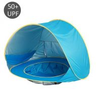 Wai Sports & Outdoors Baby Beach Tent Waterproof Pop Up Portable Shade Pool UV Protection Sun Shelter for Infant Kids Outdoor Camping Sunshade(Blue) Tents & Accessories (Color : Bl