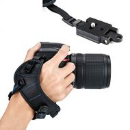 Fotasy JJC HS-PRO1M Pro Hand Grip Strap for DSLR, W QR Arca Type Plate, Camera Hand Strap for Canon 5D II III ID 6D II 7D II 80D Nikon D850 D810 D800 D750 D700 D5 D4s D4 D7500 D3500 Sony