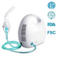 Maromalife Cool Mist Inhaler Compressor System Breathing Treatment Machine Very Quiet for Kids and Adults with Masks Tubing Filters Set [FDA Approved]