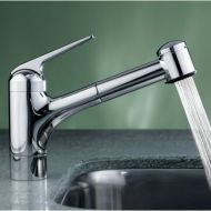 KWC Faucets 10.061.033.000 DOMO Pull Out Kitchen Faucet, 9, Chrome