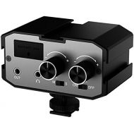 [아마존베스트]Comica CVM-AX1 Audio Mixer Adapter Universal Dual Channels Microphone Amplifier Audio Mixer for 3.5 mm Port Canon Nikon Sony Panasonic DSLR Camera Camcorder