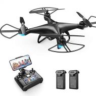 Holy Stone HS110D FPV RC Drone with 1080P HD Camera Live Video 120° Wide-Angle WiFi Quadcopter with Altitude Hold Headless Mode 3D Flips RTF with Modular Battery, Color Black