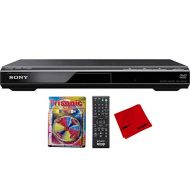 Sony DVPSR210P Progressive Scan DVD Player/Writer with Trisonic TS-3146B Laser Lens Cleaner and Microfiber Cleaning Cloth