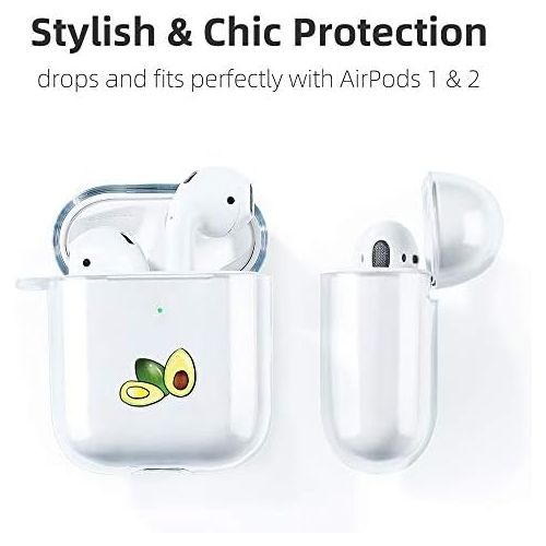  [아마존베스트]AKABEILA protective case compatible with Airpods [front LED visible and wireless charging]