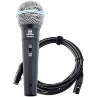 [아마존베스트]Pronomic DM-58-B Vocal Microphone with switch SET incl 5m XLR cable