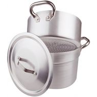[아마존베스트]Pentole Agnelli Casserole Cuociverdure and Steamer Cooker Pot Set for Stove Steam Cleaner 3mm Wide Complete with Lid and Two Stainless Steel Handles, 36 cm