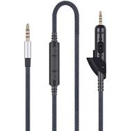 [아마존베스트]HanSnby Replacement Audio Cable for Bose QC15 QuietComfort 15 Headphones Audio Cable Compatible with Samsung Galaxy Huawei Android with In-line Microphone Remote Control Volume Control