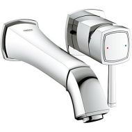 GROHE Grandera Single-Handle 2-Hole Wall Mount Vessel Bathroom Faucet - 1.2 GPM, StarLight Chrome Finish