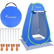 Sportneer Pop Up Camping Shower Tent, Portable Dressing Changing Room Privacy Shelter Tents for Outdoor Camping Beach Toilet and Indoor Photo Shoot with Carrying Bag, 6.25 ft Tall
