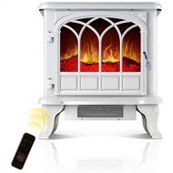 DAYDAYDM Electric Stove Fireplace Heating 2000W Adjustable 2 Setting Fireplace Heating Stove Internal Heating with 3D Wood Stove Flame Effect Indoor Use