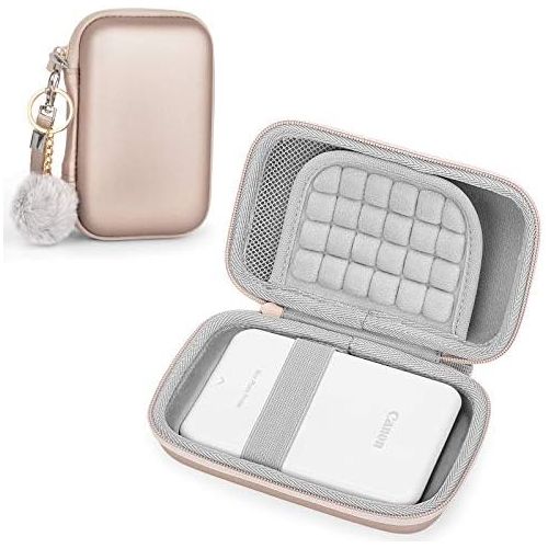  Yinke Case for Canon Ivy Mobile Mini Photo Printer/ Canon Ivy CLIQ 2/+2 Instant Camera Printer, Travel Hard Carry Case Protective Cover (Rose Golded)