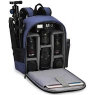 CADeN Camera Backpack Bag Professional for DSLR/SLR Mirrorless Camera Waterproof, Camera Case Compatible for Sony Canon Nikon Camera and Lens Tripod Accessories Blue