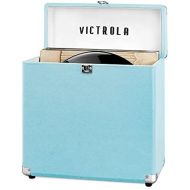 [아마존베스트]Victrola Vintage Vinyl Record Storage Carrying Case for 30+ Records (Dust/Scratch Free) (Aqua Turquoise)