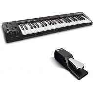 [아마존베스트]M-Audio Keystation MIDI Keyboard Controller, Pitch/Modulation Wheels + Universal Sustain Pedal with Piano Style Action