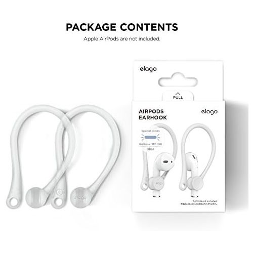 [아마존베스트]elago EarHooks Compatible with AirPods Pro & Compatible with AirPods 2.1 Ear Holder  Perfect Replacement Ear Hook Ear Hooks (Jean Indigo)