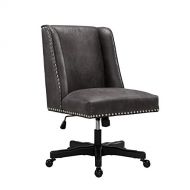 Linon Draper Gray Office Chair