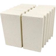 Lynn Manufacturing Insulating Fire Brick, Heat Insulation Block, Low Thermal Conductivity, 1.25 x 4.5 x 9 Split, Pack of 12, 2300-F Rated, for Kilns, Forges, Furnaces, Soldering, 3