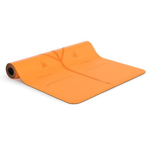  Liforme Travel Yoga Mat - The Worlds Best Eco-Friendly, Non Slip Yoga Mat with The Original Unique Alignment Marker System. Biodegradable Mat Made with Natural Rubber & A Warrior-L