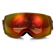 JJINPIXIU Ski Goggles, Outdoor Sports Goggles, Anti-Fog, Wind-Proof and Dust-Proof, Can Jam Myopia Goggles, Helmet Compatible, Suitable for Snowboarding and Skating for Women, Men