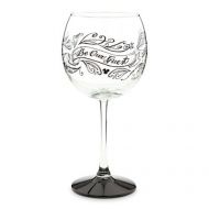Disney Be My Guest Red Wine Glass Part of the Beauty and the Beast Collection