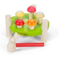 Le Toy Van Petilou Collection Hammer Game Mr. Mushrooms Premium Wooden Toys for Kids Ages 12 Months & Up