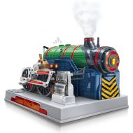 Playz Train Steam Engine Model Kit to Build for Kids with Real Steam, STEM Science Kits for Kids, Model Engine Kits for Adults and Educational Hobby Gift, Mini Engine Set, Engineer