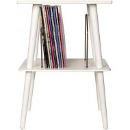 Visit the Crosley Store Crosley ST66-WH Manchester Turntable Stand with Wire Record Storage, White