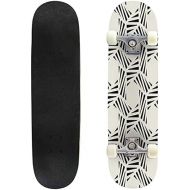 BNUENMEE Classic Concave Skateboard for Boys Girls Beginners, Bright and Colorful Backgrounds or Digital Papers Backdrop Standard Skateboards 31x 8 Extreme Sports Outdoor Skateboar