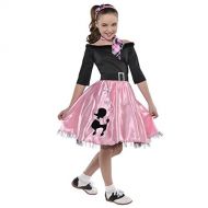 Amscan Miss Sock Hop Halloween Costume for Girls, Medium, with Included Accessories