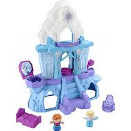 Fisher-Price Little People ? Disney Frozen Elsa’s Enchanted Lights Palace Musical Playset with Anna and Elsa Figures for Toddlers and Preschool Kids