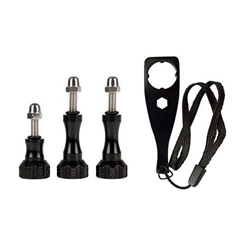  (3 PCS) ParaPace Aluminum Thumb Screw Set and Wrench for Gopro Hero 8/7/6/5/5S/4/4S/3+ DJI OSMO Action Camera