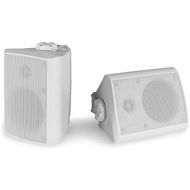 [아마존베스트]-Service-Informationen Power Dynamics BGO40 speaker set, 2-way speaker, 4-inch woofer, 3/4-inch tweeter driver, peak power: 100 watt, indoor/outdoor use, flange connection, wall mount, white
