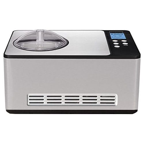  Whynter ICM-200LS Automatic Ice Cream Maker 2 Quart Capacity Stainless Steel, Built-in Compressor, no pre-Freezing, LCD Digital Display, Timer, 2.1