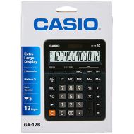 Casio GX12B-BK Large Display 12 Digit Basic Desk Calculator