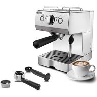 Gevi Espresso Machine 15 Bar Coffee Maker Espresso with Milk Frother Wand for Cappuccino, Latte, Mocha, Machiato, for Home Barista, NTC Temperature Control, 1.5L Water Tank, Silver