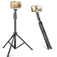 UBeesize 67 Phone Tripod Stand & Selfie Stick Tripod, All in One Professional Cell Phone Tripod, Cellphone Tripod with Wireless Remote and Phone Holder, Compatible with All Phones/