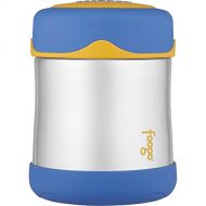 THERMOS FOOGO Vacuum Insulated Stainless Steel 10-Ounce Food Jar, Blue/Yellow: Kitchen & Dining