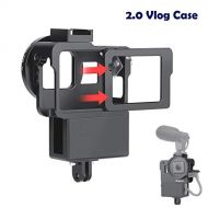 D&F 2.0 Vlogging Case Aluminum Protective Shell Mount with Mic Adapter Place Frame for GoPro Hero 7 Black/6/5/(2018) Video Vlog Accessories
