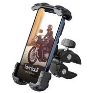 Lamicall Bike Phone Holder Mount - Motorcycle Handlebar Phone Mount Clamp, One Hand Operation ATV Scooter Phone Clip for iPhone 12 / 11 Pro Max / X / XS, Galaxy S10 and 4.7- 6.8 Ce