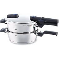 Fissler Vitaquick Pressure Cookers / Set of 2 Pots / 22 cm / 2.5 and 4.5 L