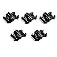 Vodafor 5 PCS Buckle Clip Basic Mount Compatible with GoPro Hero 9/8/7/(2018)/6/5/4 Black,Hero 3+,DJI Osmo Action,AKASO/Campark/YI Action Camera