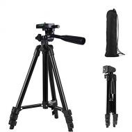 XIANYUNDIAN-HAT XIANYUNDIAN Black 40 Inch Tripod 4 Sections Lightweight Tripod Portable Tripod for Gopro Action Camera for Canon for Nikon for Sony Camera Camera Tripods (Color : Black)