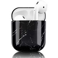 [아마존베스트]Newseego Portable Charging Case with Full Protection Waterproof Silicone Marble Pattern for Apple Airpods Accessory for Headphones and Earphones