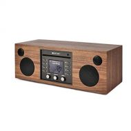 Como Audio: Musica - Wireless Music System with CD Player, Internet Radio, Spotify Connect, Wi-Fi, FM, Bluetooth and One Touch Streaming - Walnut/Black