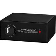 [아마존베스트]MONACOR SLA-35 Stereo Level and Impedance Converter in Black with RCA and Jack Connector