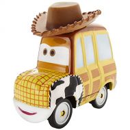 Disney Cars Drive in Cars Character Vehicles Inspired by Disney Pixar Movie Cars ~ Woody ~ Yellow and Brown SUV with a Cowboy Hat on Top