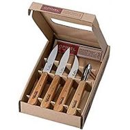 [아마존베스트]Opinel Beech Wood Kitchen Knife Set - Brown