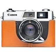 TP Original Handmade Genuine Real Leather Half Camera Case Bag Cover for Canon Canonet QL17 GIII QL19 GIII Sandy Brown Color